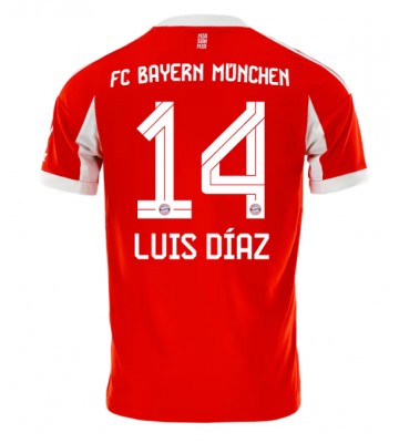 Bayern Munich Luis Diaz #14 Hjemmebanetrøje 2025-26 Kortærmet